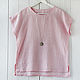 Basic blouse made of light pink linen. Blouses. etnoart. Online shopping on My Livemaster.  Фото №2
