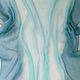 Tunic-Cape silk thin transparent azure-blue. Blouses. SilkColor. My Livemaster. Фото №4