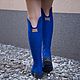  валяные Azul. Ботфорты. Nora&Mia (Nikuljak). Ярмарка Мастеров.  Фото №4