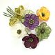 Order Autumn pastoral. Mini. Brooch - boutonniere. handmade flowers. ms. Decorator. Livemaster. . Brooches Фото №3