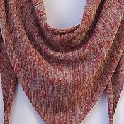 Аксессуары handmade. Livemaster - original item scarves: Knitted kerchief made of merino motley. Handmade.