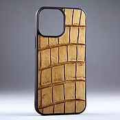 Сумки и аксессуары handmade. Livemaster - original item Case for any iPhone model made of crocodile skin IMA8002L1. Handmade.