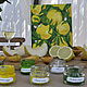 Gift boxes: Set for drawing Wine art game Juicy lemon. Gift Boxes. Olga Bezhina. Интернет-магазин Ярмарка Мастеров.  Фото №2