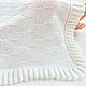 White knitted children's plaid. 100% merino, Baby blankets, Ekaterinburg,  Фото №1