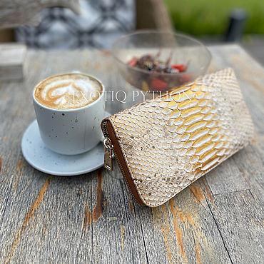 Сумки ручной работы. Ярмарка Мастеров - ручная работа Кошелек из кожи питона. Handmade.