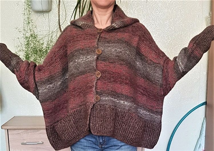 Кофта с капюшоном Меланж – заказать на Ярмарке Мастеров – ORPACRU ...