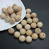 Материалы для творчества handmade. Livemaster - original item Beads wood Beech Wood Fagus sylvatica 20mm. Handmade.