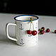 Retro marine mug, handmade ceramics. Mugs and cups. JaneCeramics. Online shopping on My Livemaster.  Фото №2