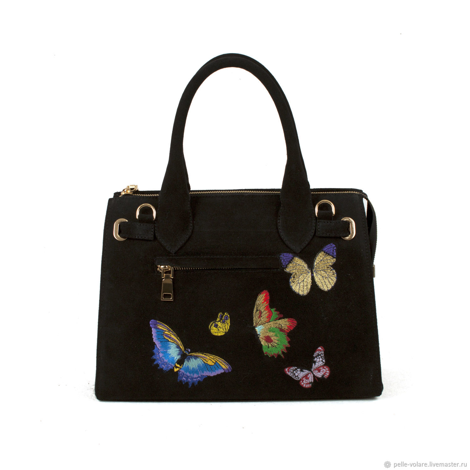 Butterfly shaped outlet bag