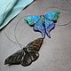 Night Moth brooch made of polymer clay. Brooches. AnnaMalnaya. My Livemaster. Фото №4