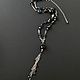 Neck decoration, long black beads made of natural boho stones. Necklace. Treasures Of Aphrodite. My Livemaster. Фото №4