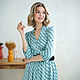 Midi dress loose from viscose silk Menthol, summer blue. Dresses. mozaika-rus. Online shopping on My Livemaster.  Фото №2