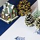 Новогодняя скатерть Магия Нового Года. Скатерти. «Кухонный текстиль и прочее» (marina-kovalevskaya-1). Интернет-магазин Ярмарка Мастеров.  Фото №2
