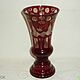 Vase 20,8 cm. RUBY glass, glaze. Thread. EGERMANN EGERMANN. Vintage vases. Soviet antiques (sovietporcelain). Online shopping on My Livemaster.  Фото №2
