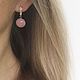 Order Earrings with rose quartz balls on the locks silver classic. LovelyStones. Livemaster. . Earrings Фото №3