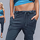 Gray organic cotton stretch Yoga pants with pockets, Breeches, Tel Aviv,  Фото №1