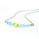Govindas necklace of blue Topaz and citrine. Necklace. RADA ACCESSORIES. Online shopping on My Livemaster.  Фото №2