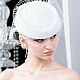 Свадебная шляпка с вуалью, белая вуалетка. Шляпы. Diana Pavlovskaya. Ярмарка Мастеров.  Фото №6