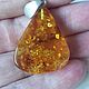 Amber pendant Solar luster made of natural amber yellow orange. Pendant. BalticAmberJewelryRu Tatyana. Online shopping on My Livemaster.  Фото №2