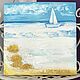 Oil painting sailboat in the ocean 'Rest' 30h30 cm. Pictures. chuvstvo-pozitiva (chuvstvo-pozitiva). My Livemaster. Фото №4