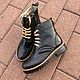 Shoes 'Inspektor long black' black sole beige Welt. Boots. Hitarov (Hitarov). Online shopping on My Livemaster.  Фото №2