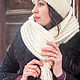 Knitted IVORY CREAM Set. Scarves. SweetMarket. Online shopping on My Livemaster.  Фото №2