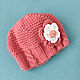 Knitted Hat and Snood for girls, coral. Hat and scarf set. babyshop. My Livemaster. Фото №5