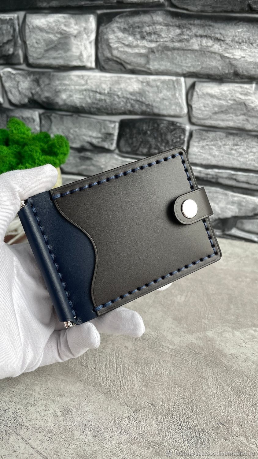 Зажим для денег кожаный в интернет-магазине Ярмарка Мастеров по цене ...