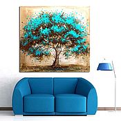 Картины и панно handmade. Livemaster - original item Turquoise tree. Handmade.