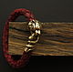 Leather bracelet with tiger. Rosary bracelet. MintTiger. Online shopping on My Livemaster.  Фото №2