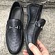 Order Ostrich leather loafers, in black, available. SHOES&BAGS. Livemaster. . Moccasins Фото №3