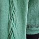 Order Mint-colored blouse. Knitted with love. Livemaster. . Sweater Jackets Фото №3