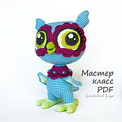 Материалы для творчества handmade. Livemaster - original item Bird amigurumi pattern. Crochet flower owl toy. Handmade.