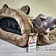 The bed - sleeping bag for cats 'Chinchilla' brown. Lodge. lyubov-iv (lyubov-iv). My Livemaster. Фото №6