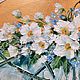 The picture with white flowers is oval. Pictures. Nadezhda Fedorova oil paintings. My Livemaster. Фото №5