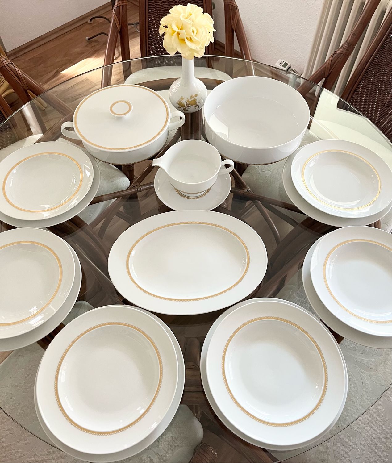 Винтаж: Фарфоровый столовый сервиз Rosenthal Composition Filigran ...