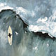 Order Surfing Oil Painting 30 x 40 cm ocean. Viktorianka. Livemaster. . Pictures Фото №3