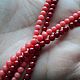 Genuine coral 4mm beads, 2 colors of thread 20cm. Beads1. Businka (businkamag). Online shopping on My Livemaster.  Фото №2
