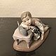 Винтаж: LLADRO 6027 фарфоровая статуэтка  Огни Хануки. Статуэтки винтажные. Коллекция Frau Burd. Интернет-магазин Ярмарка Мастеров.  Фото №2
