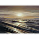 Painting 'Golden Sunset' oil on canvas 50h70 cm, Pictures, Moscow,  Фото №1