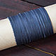 Шнур кожаный ленточный Синий  5 х 1,5 мм. Шнуры. CraftsMan. Ярмарка Мастеров.  Фото №4