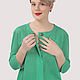 The jacket of cotton hole punch green. Jackets. Yana-levashova. Online shopping on My Livemaster.  Фото №2