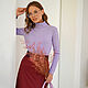 Turtleneck made of viscose Lavender, turtleneck badlon knitwear lilac, Turtleneck Sweaters, Novosibirsk,  Фото №1