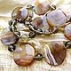 necklace 'contemplation' (agate, topaz, pyrite), Necklace, Moscow,  Фото №1