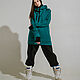 Snowboard hoodie 'Izumrud'. Sweater Jackets. BORMALISA. Online shopping on My Livemaster.  Фото №2