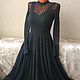 Elegant dress 'Bride-3' in black. Dresses. hand knitting from Galina Akhmedova. Online shopping on My Livemaster.  Фото №2