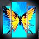 A triptych of Luminous butterfly. Pictures. Beautiful Pictures. Online shopping on My Livemaster.  Фото №2