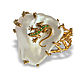 Lizard ring in gold, with emeralds and Baroque pearls, Rings, Moscow,  Фото №1