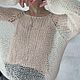 Свитер паутинка. Свитеры. MY FLOWER KNITTING. Ярмарка Мастеров.  Фото №6