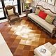  ковёр ручной работы из шкур коровы. Ковры для дома. Luxury Patchwork. Интернет-магазин Ярмарка Мастеров.  Фото №2